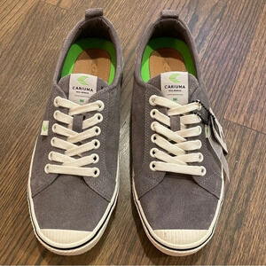 NEW Cariuma OCA Low Top Gray Suede Sneakers Women’s 10 Men’s 8.5 Lace Up Shoes